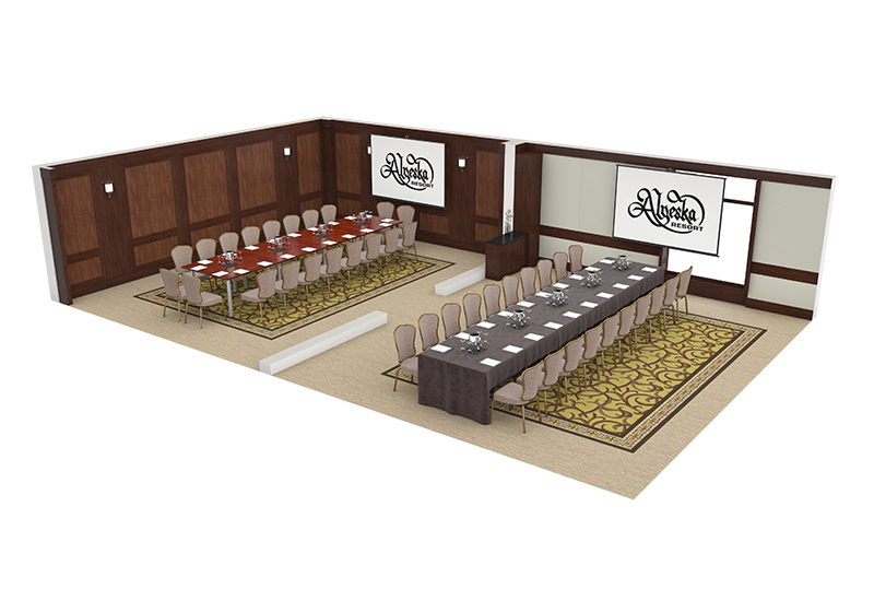 PORTAGE BOARD ROOM Event Spaces Alyeska Resort