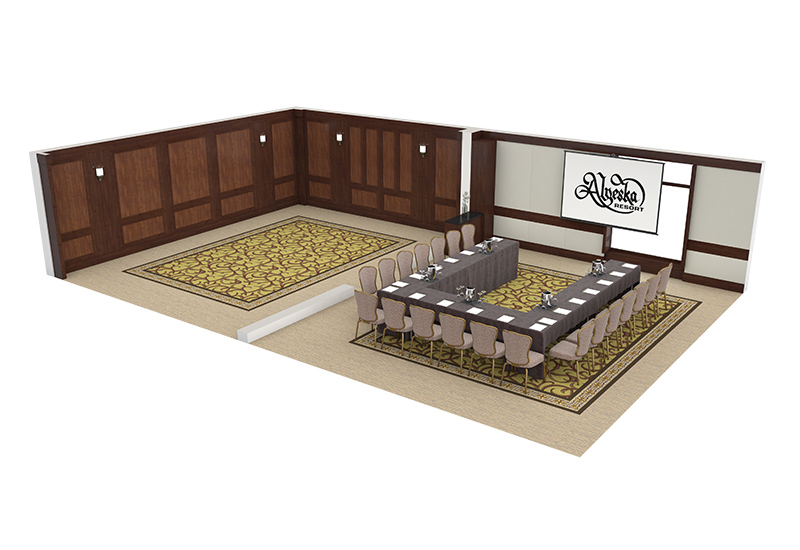 PORTAGE BOARD ROOM Event Spaces Alyeska Resort
